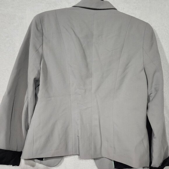 Worthington Blazer Grey One Button Closure Fully Lined Size M - Picture 3 of 7